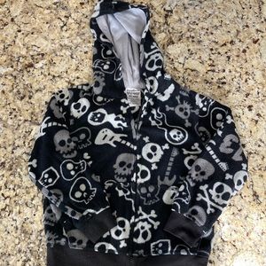 Little boy’s zip fleece hoodie
